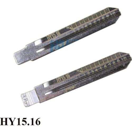 50# HY15 Car key blank with Engraved Line Folding key blank with tick marks