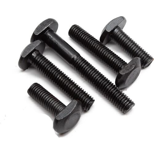 1pcs M16 4.8 level T type screws pressure plate slot use screw mould platen lathe bolt carbon steel black color 50mm-300mm long