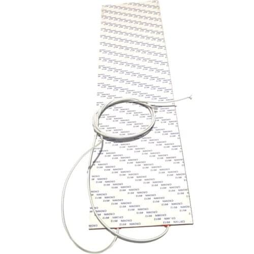 230v 120w 120*550*1.5mm Flexible Silicone Rubber Strip Heater for machine tape 612 1 side 1000mm lead out from 120mm side