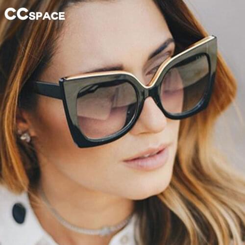 47253 Retro Cat Eye Square Sunglasses Men Women Fashion Shades UV400 Vintage Glasses