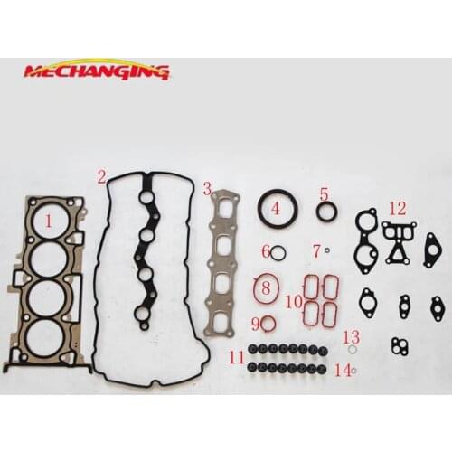 4B10 4B11 For MITSUBISHI LANCER CY4A ASX 16V Full Set Engine Rebuilding Kits Automotive Spare Parts Engine Seal Gasket 1000B334