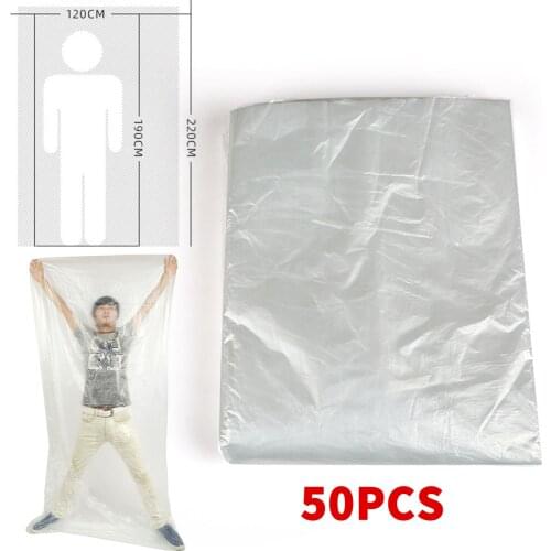 50pcs/Set 47" x 82" PVC Disposable Body Wrap Use with The Sauna Blanket To Keep Skin Away From Blanket for Beauty Salon