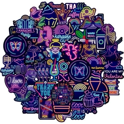 Kids Adult Sticker Toys Lovely Dinosaur Personality Punk Stickers Not Repe at Fashion Cartoons Computer Stickers Gifts 50PCS