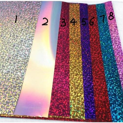 A4 Sheet PVC Sparkle Glitter Iron-on Heat Press Transfer Vinyl Film T shirt