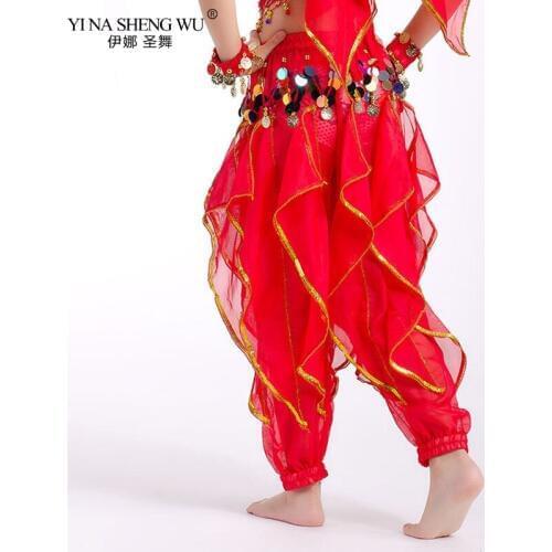 Girl Egypt Bollywood 8 Colors Belly Dancing Pants Swing Pants Belly Dance Pants Professional Costume Kid India Belly Dance Pants