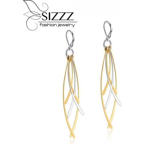 Long Drop Earrings For Women Jewelry Stainless Steel Tassel Ear Fashion Dangle Fine Jewelry