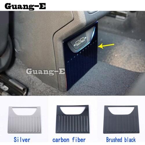 For VW Volkswagen Golf8 Golf 8 2019 2020 2021 Car Cover Inner Outlet Vent Rear Anti-Kick Board Stick Trim Rear Back Smoke Frame