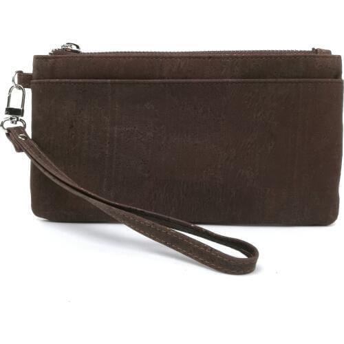 Eco Friendly Brown Natural Cork Handbags for Women Fashion beige Clutch