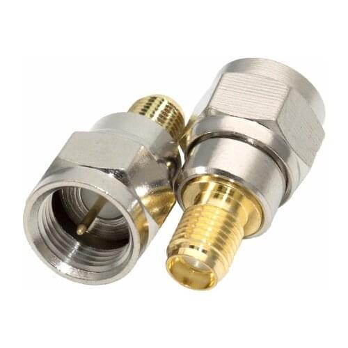 F Male To SMA Female Jack RF Coaxial adapter Connectors