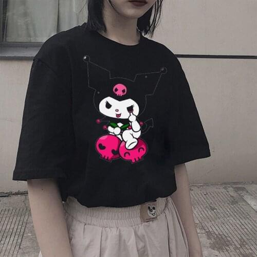 Oversized T-Shirt Cartoon Harajuku Unisex Short-sleeved Women T-shirts Streetwear Clothes Punk T Shirt