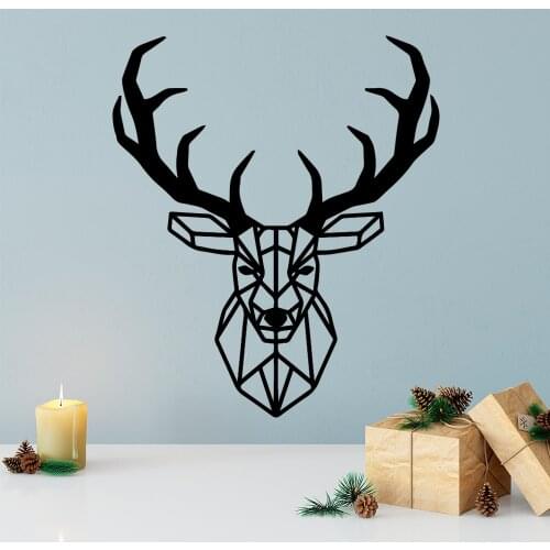 Geometry Deer Wall Sticker Vinyl Home Decor For Living Room Decoration Decal Stickers Wallpaper wallstickers