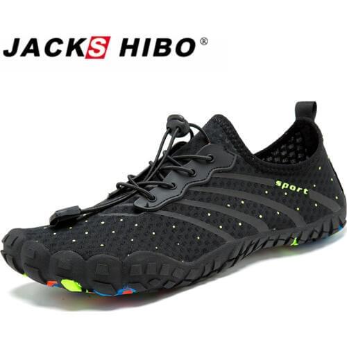 JACKSHIBO Men Water Shoes Barefoot Beach Sneakers Breathable Surfing Shoes Outdoor Swimming Diving Men Sport Shoes buty do wody
