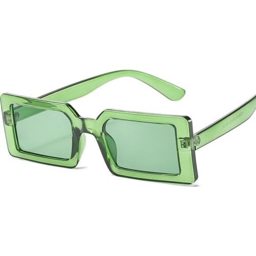 Fashion Square Irregular Sunglasses Women Vintage Clear Candy Color Eyewear Female Trending Polygon Sun Glasses Shades UV400