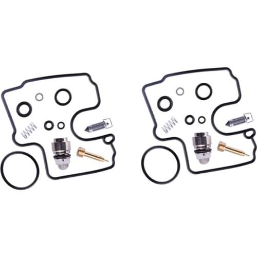 2 Sets Motorcycle Carburetor Carb Repair Rebuild Kits Rubber & Metal Fit for Suzuki SV650/ S/ SU/ U 1999 2000 2001 2002