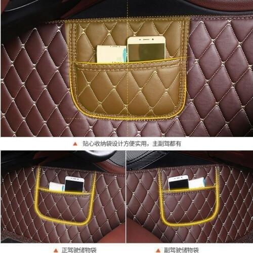 Myfmat foot leather rugs mat for PEUGEOT 3008 2008 4008 5008 308SW 307CC 206CC 307SW 206 207 301 307 408 308 308S 508 407 607