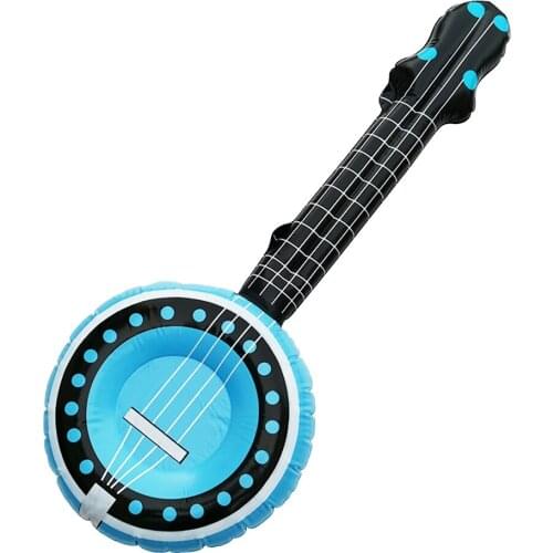 Inflatable Guitar Shape Air Balloons Toy Musical Instruments PVC Stage Prop Children Show Party Birthday Wedding Holiday Deco