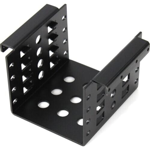 Newest Aluminum 4 Bay 2.5 in SATA HDD SSD to 3.5 in Bracket Adapter,2.5 in to Floppy Hard Drive Disk Mounting Converter Kit