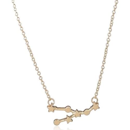 Wholesale 10pc/lot Taurus Zodiac Sign Astrology Pendant Necklaces Gold Silver Plated Summer Collier Women Love Jewelry