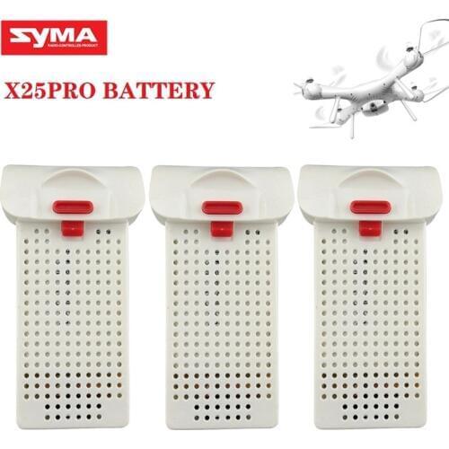 1/2/3Pcs Original Battery for SYMA X25PRO 7.4V 1000mAh RC Drones Lipo Battery RC Quadcopter Spare Parts Accessories For x25 PRO