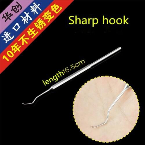 Hand foot bone Orthopaedic instrument Medical sharp hook nail removal tool Cleaning hook with nail hole scavenger for removal