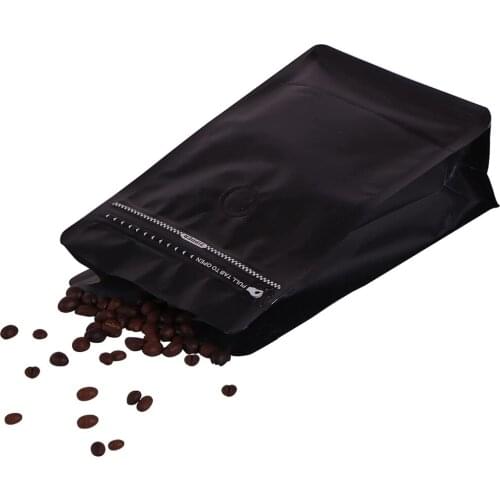 50pcs Coffee Bags With Valve Matte Aluminum Foil Plastic Ziplock Packaging Bag Stand Up Zip Lock Pouches Coffee Bean Storage Bag