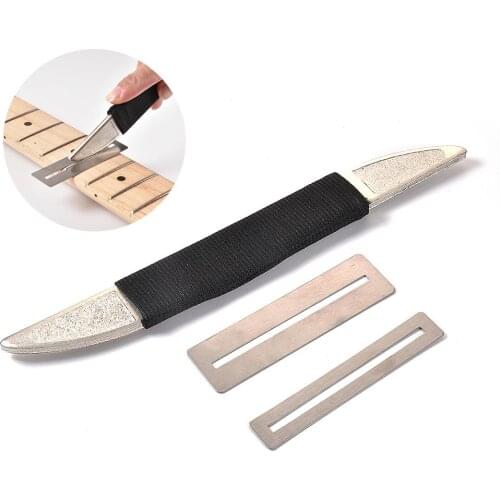 Guitar Fret File Neck Protection Sheet Diamond Abrasives Guitar Fret Crowning File Concave Profile Luthier Tool Guitar Care