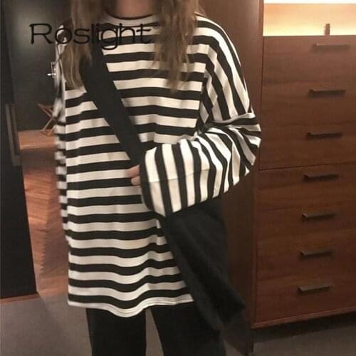 Женские полосатые футболки Roslight China At AliExpress