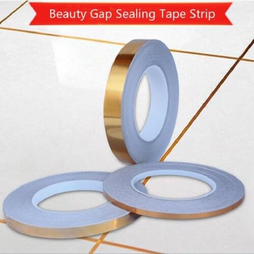 50M Self Adhesive Tile Sticker Waterproof Gap Sealing Tape Strip Floor Tile Beauty Seam Sticker For Home Decoration Decals