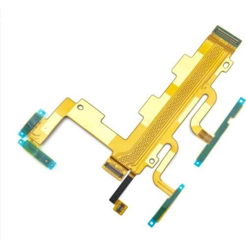 Power button Flex Cable For Sony xperia C3 S55T S55U D2502 D2533 Volume Button Flex cable + Microphone Flex cable replacement