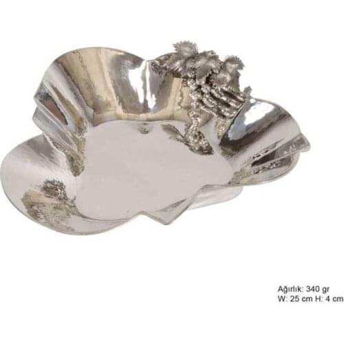 Silverlina Leaf Motif in Silver Plate