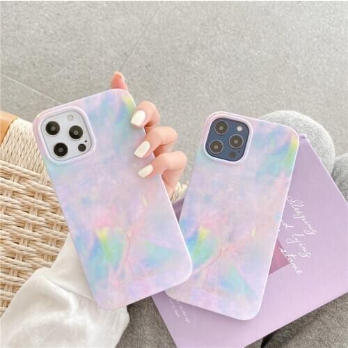 Sweet mystery abstract watercolor art Phone Case For iPhone 12 11 Pro Max Xr Xs Max 7 8 Plus 12 mini 7Plus case Cute Soft cover