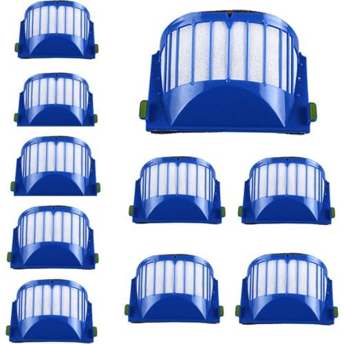 10pc Hepa Filter Replacement For Irobot Roomba 500 600 Series 536 550 551 620 650 Vacuum Cleaner Parts Accessories#G