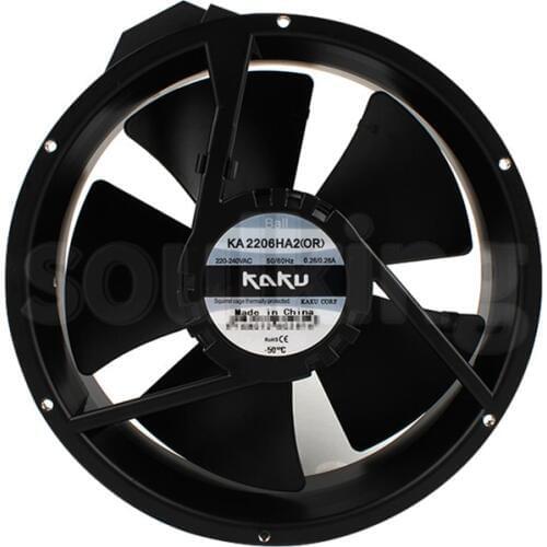 KA2206HA2(OR) 222*60mm 220V External rotor IP55 ac cabinet fan 6months Warranty