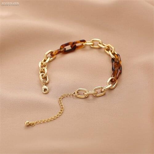 Kshmir splice female bracelet INS fashion personality design simple temperament bracelet 2021 new retro leopard print bracelet