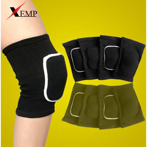 1 pair Sports Knee Pads Knee Support Silicone Spring Knee Protector Brace Basketball Running Knee Pad Dance Kneepad