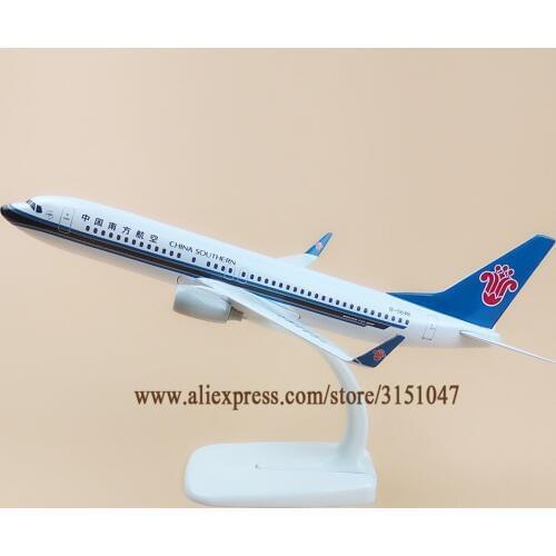 20cm Air China Southern Airlines Boeing 737 B737 Plane Model Alloy Metal Diecast Model Airplane Aircraft Airways Gift