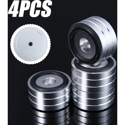 Onsale 4pcs Isolation Feet Pad 40x20mm Aluminum Speaker Turntable DAC CD Player Isolation Feet Stand For Amplifier Speaker