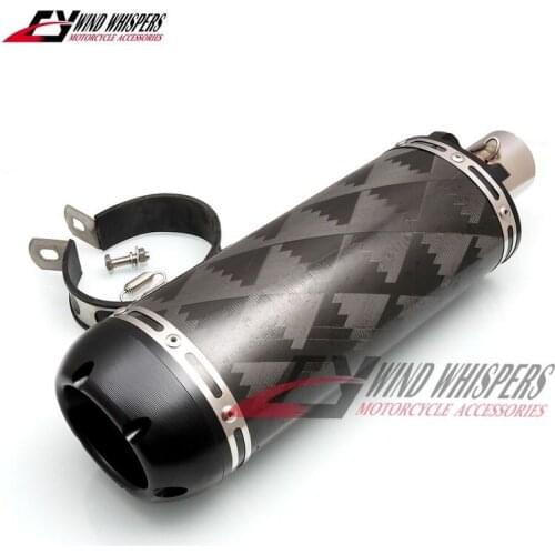 51mm Motorcycle Carbon fibre exhaust pipe For KTM Bmw Aprilia Ducati Honda Suzuki Kawasaki Yamaha Racing Street bikes Universal