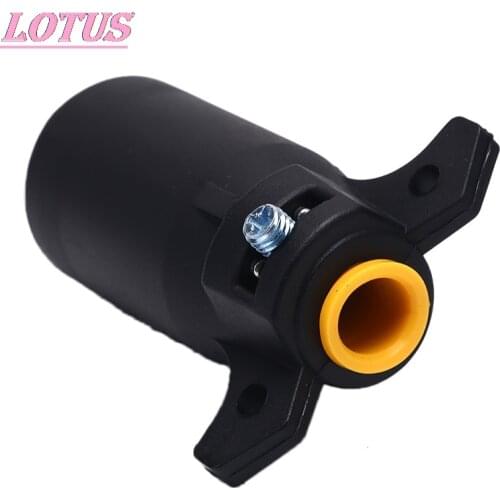 7 Way Round Plug Heavy Duty End Blade For Europe Aluminum Connector RV Style Light Trailer