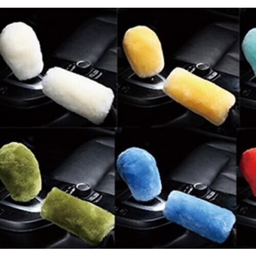 Car winter plush hand brake cover for Volkswagen POLO Tiguan Passat Golf EOS Scirocco Bora Touran Beetle CC Phaeton Magotan