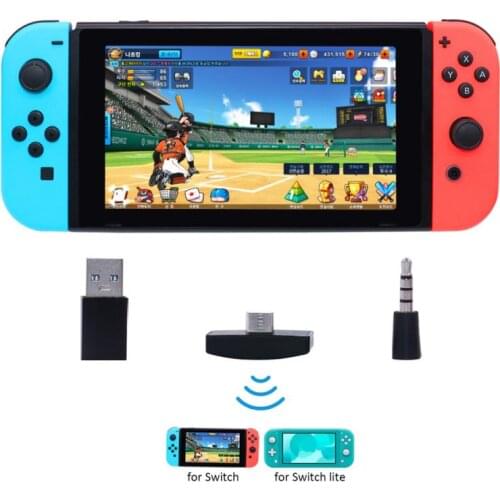 Bluetooth-compatible 5.0 Switch Transmitter Audio 3.5mm Adapter For Nintendo Switch Lite Low Latency Wireless Transmitter For PC