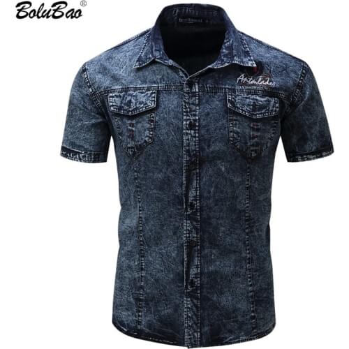 BOLUBAO Fashion Brand Men Cowboy Polo Shirts Summer New Men Cotton Short Sleeve Shirt Tops Military Casual Polo Shirt Male