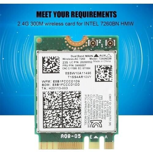 For Lenovo Thinkpad Intel Dual Band Wireless AC Bluetooth 4 Card 7260NGW 20200552