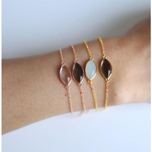 Eye 4 Colors Options Sterling Silver 925 mulity color Stone And eye Big Cubic Zirconia Charm Bracelets Jewelry For Women jewelry