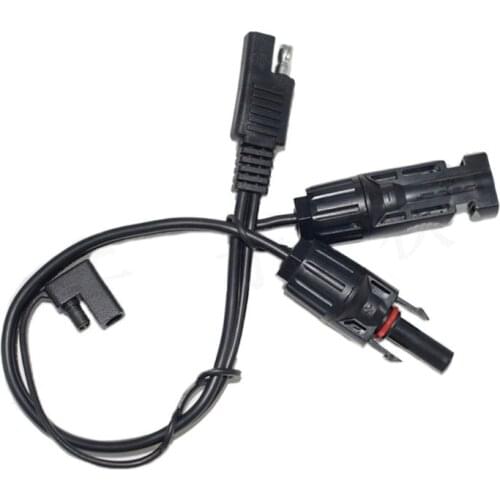 1pc 35cm 13.78 inch SAE Power Adapter Cable Cord Solar Battery Charger for solar J60F