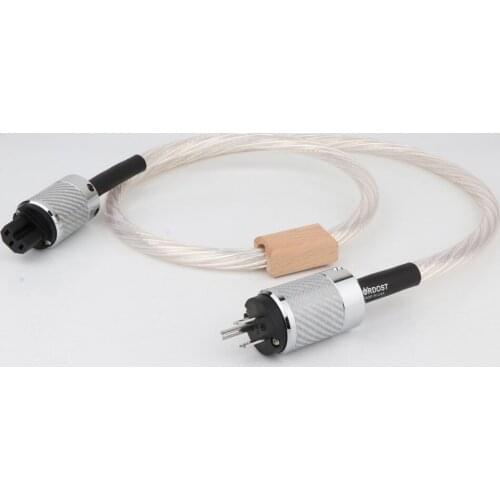 High Quality Nordost odin 7N silver plated Reference Power Cable with Carbon fiber US power plug
