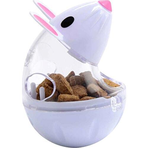 Pet Cat Feeder Toy Cat Mice Shape Food Rolling Leakage Dispenser Bowl Playing Training Educational Toys For Cats