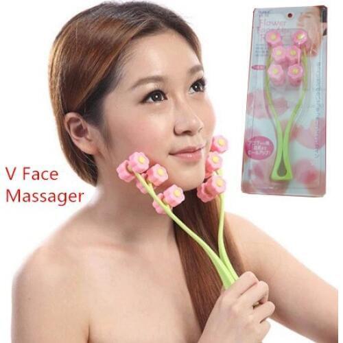 Cosmetology Slim Face Roller Tool Face Up Roller Facial Massage Slimming Remove Chin Cheek Neck V Face Massager 2 in 1 Tools
