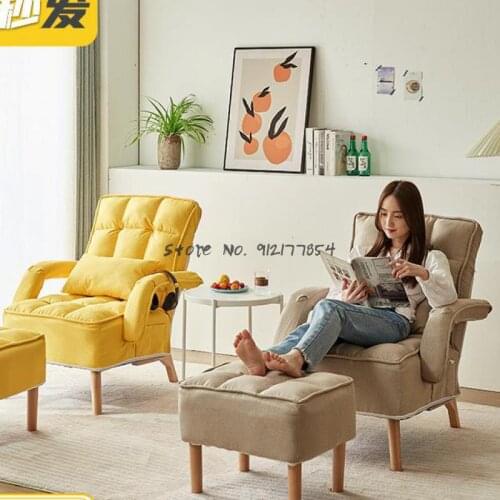 Lazy sofa tatami living room bedroom balcony single small apartment sofa net red recliner reclining chair