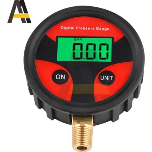 0-200PSI Tire Pressure Gauge Air Pressure Gauge Dial Meter Tester Rubber Digital Tire Pressure Gauge Tool for car motorcycle